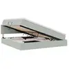 Image de Vidaxl lit de rangement led avec matelas gris clair 200 x 200 cm