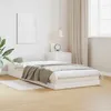 Image de vidaXL Cadre de lit au sol Blanc 90 x 220 cm Pin massif 869749