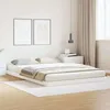 Image de vidaXL Cadre de lit surélevé Blanc 140 x 220 cm Pin massif 869753