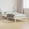 Image de vidaXL Cadre de lit Blanc 2255 x 955 x 695 cm Bois de Pin Massif 869777