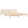 Image de Vidaxl cadre de lit marron 225,5 x 205,5 x 69,5 cm bois de pin massif
