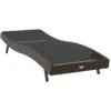 Image de Vidaxl chaise longue avec coussin 1-personne marron 197 x 70 x 82 cm poly rotin