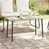 Image de Table De Jardin Naturel 80 X 40 X 45 Cm Polyrotin Vidaxl