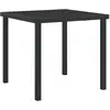 Image de Vidaxl table de jardin noir 80 x 80 x 73 cm métal