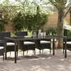 Image de vidaXL Table de Jardin Noir 200 x 80 x 73 cm Métal 42010315
