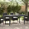 Image de Table De Patio Anthracite 180 X 80 X 74 Cm Vidaxl