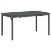 Image de Vidaxl table de patio anthracite 180 x 80 x 74 cm