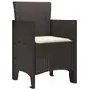 Image de Vidaxl chaise de jardin 2 pcs marron 53 x 49 x 85 cm polypropylène