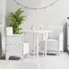 Image de Chaise De Jardin 2 Pcs Blanc 53 X 49 X 85 Cm Polypropylène Vidaxl