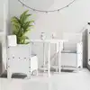 Image de Chaise De Jardin 2 Pcs Blanc 53 X 49 X 85 Cm Polypropylène Vidaxl