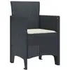 Image de Vidaxl chaise de jardin 4 pcs anthracite 53 x 49 x 85 cm polypropylène