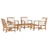 Image de Vidaxl ensemble de canapé de jardin 5 pcs naturel bois de teck massif