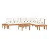 Image de Vidaxl ensemble de canapé de jardin 4 pcs marron et crème