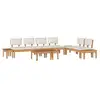 Image de Vidaxl ensemble de canapé de jardin 5 pcs marron et crème