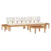 Image de Vidaxl ensemble de canapé de jardin 5 pcs marron et crème