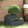 Image de Cache-pot De Jardin Anthracite 60 X 60 X 50 Cm Vidaxl