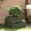 Image de Cache-pot De Jardin Vert Olive 60 X 60 X 50 Cm Vidaxl