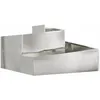 Image de Cache-pot de jardin en acier inoxydable - vidaXL - 60x60x50 cm - Argent - Style moderne - Résistant aux intempéries