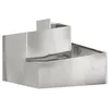 Image de Cache-pot de jardin en métal - vidaXL - Argent - 60x60x50 cm - Acier galvanisé - Design moderne