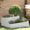 Image de Cache-pot De Jardin Argent 80 X 80 X 50 Cm Acier Galvanisé Vidaxl