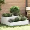 Image de Cache-pot De Jardin Blanc 100 X 100 X 50 Cm Vidaxl