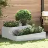 Image de Cache-pot De Jardin Argent 100 X 100 X 50 Cm Acier Galvanisé Vidaxl