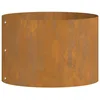 Image de Pot de plante en acier patiné - vidaXL - 30x30x20 cm - Marron - Résistant à lintempérie - Moderne