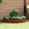 Image de Anneau De Jardinière 5 Pc Rouillé 120 X 120 X 20 Cm Vidaxl