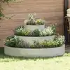 Image de Cache-pot De Jardin Argent 120 X 120 X 20 Cm Acier Galvanisé Vidaxl
