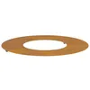 Image de Pot en métal pour arbre - vidaXL - Ø60 cm - Marron - Design minimaliste - Affichage surélevé - Décor extérieur