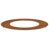 Image de Anneau darbre décoratif - vidaXL - Marron - Ø50/80 cm - Acier résistant aux intempéries - Moderne - Résistant à lUV