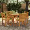 Image de Ensemble De Salle À Manger Pour Jardin 5 Pcs Marron Vidaxl