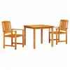 Image de Vidaxl ensemble de salle à manger pour jardin 3 pcs marron