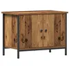 Image de Meuble TV moderne - vidaXL - Bois ancien - 60x35x45 cm - Bois dingénierie - 2 portes - 1 étagère - Montage au sol