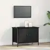 Image de Meuble Tv Chêne Noir 60 X 35 X 45 Cm Bois D'ingénierie Vidaxl