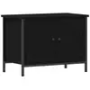 Image de Vidaxl meuble tv chêne noir 60 x 35 x 45 cm bois d'ingénierie