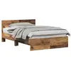 Image de Vidaxl cadre de lit bois ancien 193 x 125 x 70 cm bois d'ingénierie