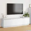 Image de Meuble Tv 180 X 38 X 49 Cm Blanc Bois D'ingénierie Vidaxl