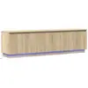 Image de Vidaxl meuble tv chêne sonoma 180 x 38 x 49 cm bois d'ingénierie