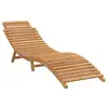 Image de Vidaxl transat de jardin marron 198 x 55 x 58,5 cm bois de teck massif