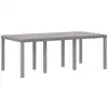 Image de Vidaxl table de jardin gris clair 200 x 100 x 73 cm polyrotin