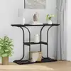 Image de Table Console Chêne Noir 101 X 35 X 80,5 Cm Bois D'ingénierie Vidaxl