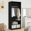 Image de Armoire Chêne Artisanal 80 X 50 X 200 Cm Bois D'ingénierie Vidaxl