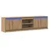 Image de Vidaxl unites tv 180 x 34 x 50 cm marron bois d'ingénierie