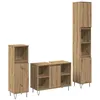 Image de Ensemble de mobilier de salle de bain - vidaXL - Chêne artisanal - Bois dingénierie - 30x30x180 cm - 80x33x50 cm