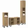 Image de Vidaxl ensemble de mobilier de salle de bain avec porte 3 pcs marron