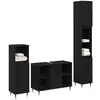 Image de Vidaxl ensemble de mobilier de salle de bain 3 pcs chêne noir