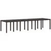 Image de Table De Jardin Marron 350 X 100 X 74 Cm Polyrotin Vidaxl