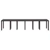 Image de Vidaxl table de jardin marron 350 x 100 x 74 cm polyrotin