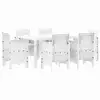 Image de Vidaxl ensemble de salle à manger pour jardin 7 pcs blanc rattan polt